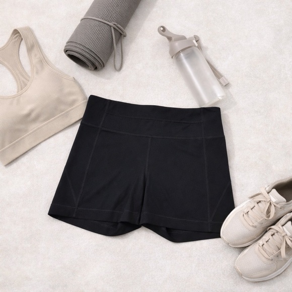 Athleta Black Athletic Shorts High Rise Workout Running Shorts Size Small - Picture 7 of 7